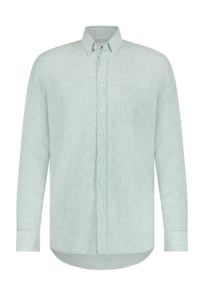State of Art Shirt with linen - blue (5411)