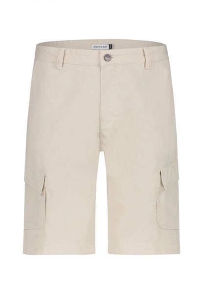 State of Art Twill cotton cargo shorts - white (1400)