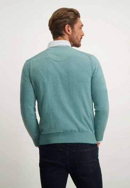 State of Art Pullover mit V-Ausschnitt - grün/blau (5400)