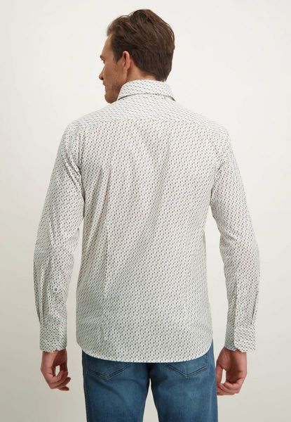 State of Art Chemise en coton stretch avec col boutonné - blanc (1129)