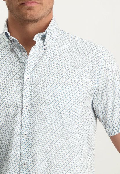 State of Art Printed shirt with chest pocket - white (1121)