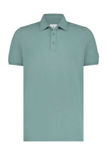 State of Art Polo shirt with rubber print - blue (5400)