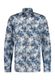 State of Art Poplin shirt with botanical print - blue (5957)