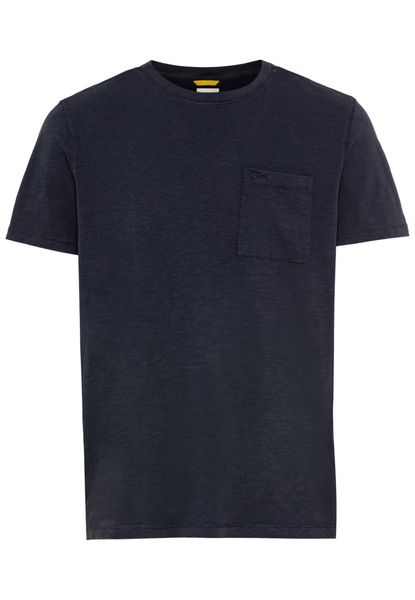 Camel active T-shirt with breast pocket - blue (47)