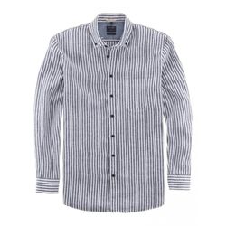 Olymp Shirt with stripes - gray (18)
