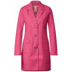 Street One Cosy coat with lapel collar - pink (14196)