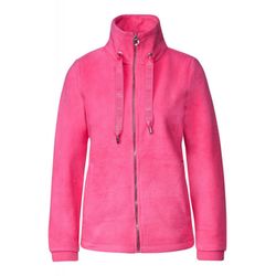 Street One Fleece jacket with zip - pink (14647)
