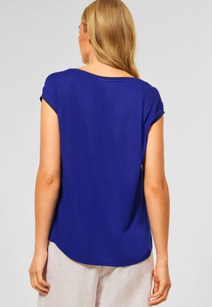 Street One T-shirt à imprimé floral - bleu (23800)