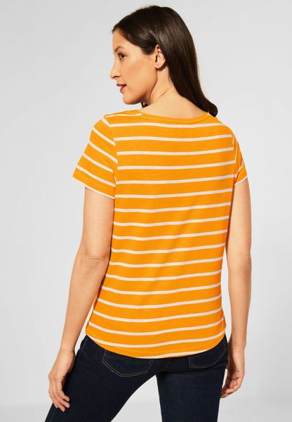 Street One Striped shirt - yellow/white (23666)