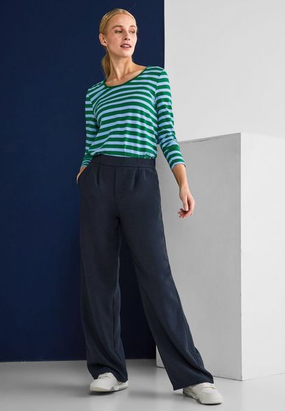 Street One Casual fit twill pants - blue (11238)