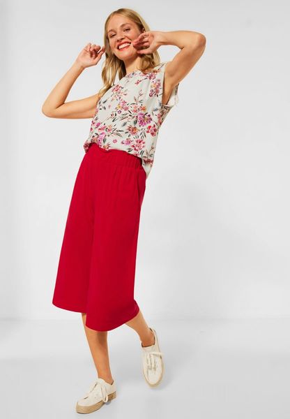 Street One Paperbag culottes - red (13053)