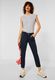 Street One Solid color casual fit pants - blue (13765)