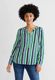 Street One Blouse with striped pattern - green (34650)