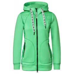 Cecil Material mix jacket with zipper - green (14617)