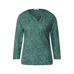 Cecil Minimal pattern shirt - green (34617)