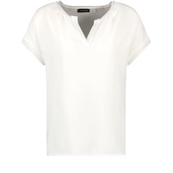 Taifun Legeres Shirt mit offenem Rundhalsausschnitt - weiß (09700)