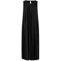 Taifun Sleeveless pleated dress - black (01100)