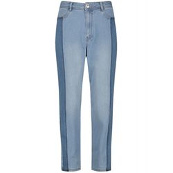 Taifun 7/8 jeans with contrast details mom fit - blue (08969)