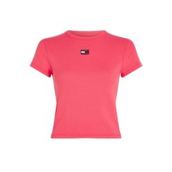 Tommy Jeans T-shirt en maille côtelée - rose (TJN)
