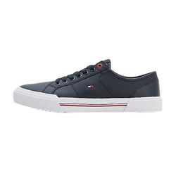 Tommy Hilfiger Signature Detail Flag Embroidery Trainers - blue (DW5)
