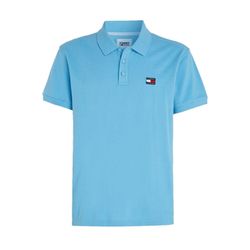 Tommy Jeans Classic Fit Poloshirt mit Badge - blau (CY7)
