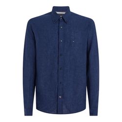 Tommy Hilfiger Chemise Regular Fit en popeline de lin - bleu (DCC)