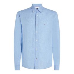 Tommy Hilfiger Chemise Regular Fit en popeline de lin - bleu (C1Z)