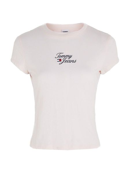Tommy Jeans Basic Shirt mit Logo - pink (TJ9)