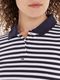 Tommy Jeans Essential Cropped Fit Ribbed Knit Polo Shirt - blue (C87)