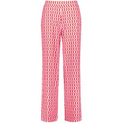 Gerry Weber Collection Hose mit Allovermuster - blanc/rouge/rose (09069)