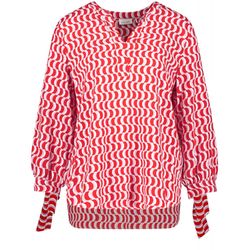 Gerry Weber Collection Blouse with 3/4 sleeves - orange/beige/white/red (09069)