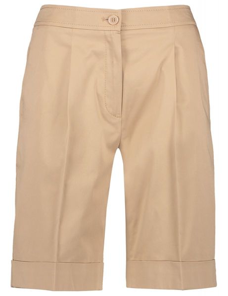 Gerry Weber Collection Bermuda shorts with hem lapel - brown (90538)