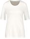 Gerry Weber Collection T-shirt à manches courtes avec détail en satin - blanc (99700)