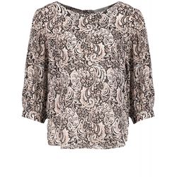 Gerry Weber Edition Blouse with 3/4 sleeves - black/beige/white (01098)