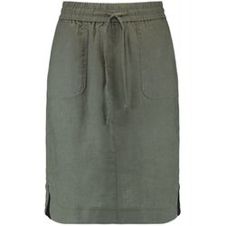 Gerry Weber Edition Linen skirt with patch pockets - green (50935)