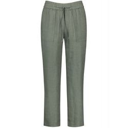 Gerry Weber Edition Pantalon 7/8 en lin Easy Fit - vert (50935)