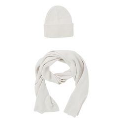 Betty Barclay Winter scarf and beanie - white/gray (9004)