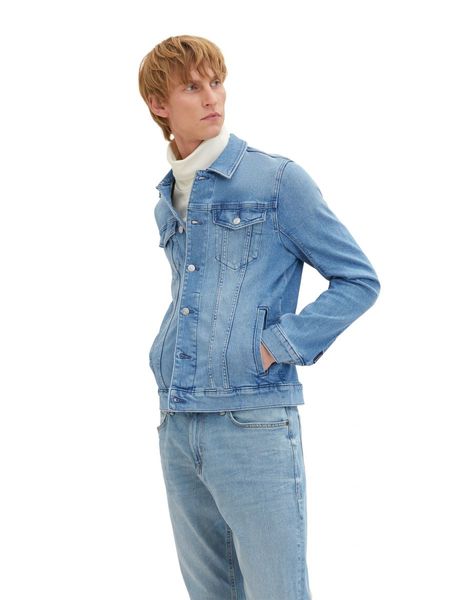 Tom Tailor Denim jacket in a slight wash - blue (10280)