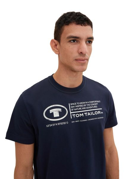 Tom Tailor T-shirt with a print - blue (10668)