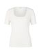 Tom Tailor T-shirt avec structure côtelée - blanc (10315)
