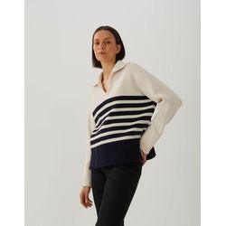 someday Knit sweater - Tior - white/black (900)