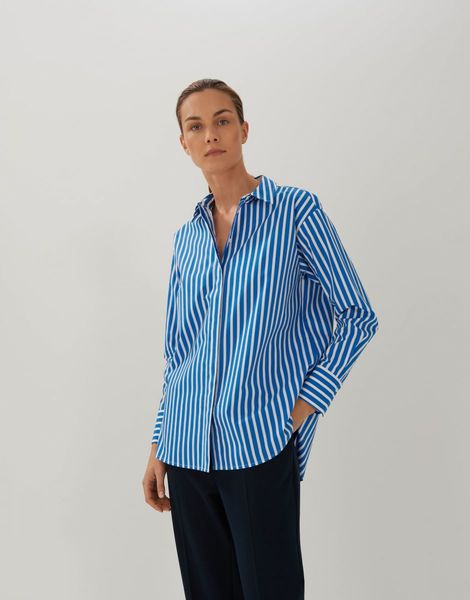 someday Shirt blouse - Zoplara stripe - blue (60017)