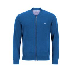 Fynch Hatton Cardigan cotton - blue (600)