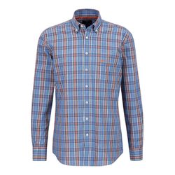 Fynch Hatton Plaid button down shirt - black/blue (680)