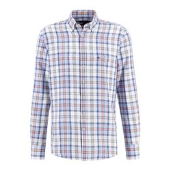 Fynch Hatton Shirt with check pattern - blue (601)