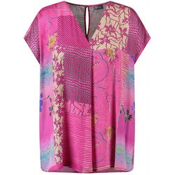 Samoon Blusenshirt mit Patch-Print - pink (03362)