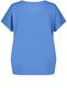 Samoon Blouse shirt with short sleeve - blue (08712)