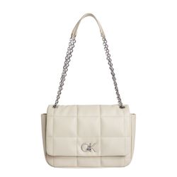 Calvin Klein RE-LOCK QUILT SHOULDER BAG - gray (PEA)