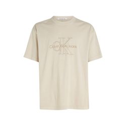 Calvin Klein Jeans Monologo washed T-shirt - beige (ACI)