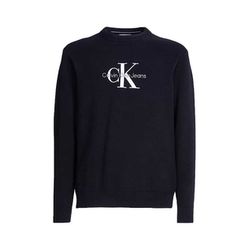 Calvin Klein Jeans Monologo crew neck sweater - black (BEH)